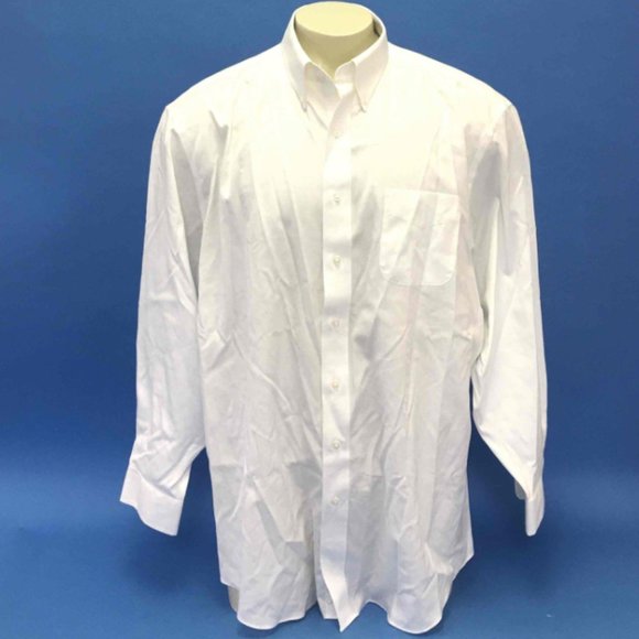 Jos. A Bank white Tailored Fit Dress Shirt Sz 18.5 x 35 - Picture 2 of 5